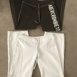 2 pairs of cozy Abercrombie & Fitch sweat pants